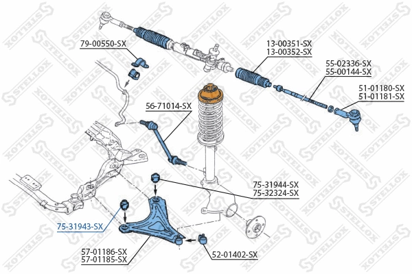 Mounting, control/trailing arm