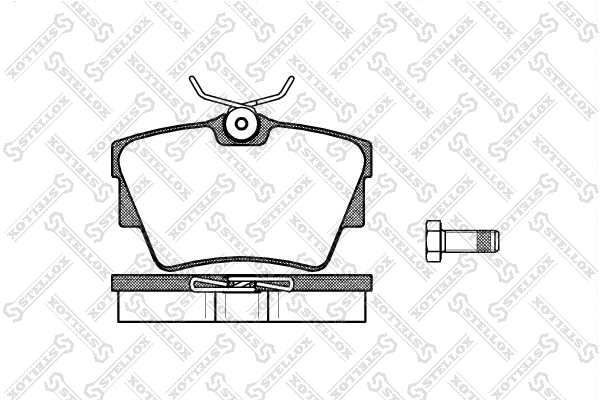 Brake Pad Set, disc brake (602 030L-SX)