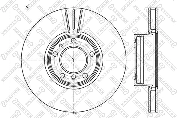Brake Disc (6020-1544V-SX)