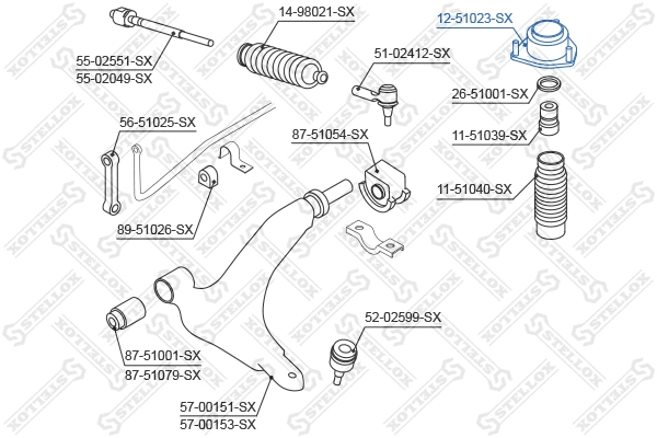 Suspension Strut Support Mount