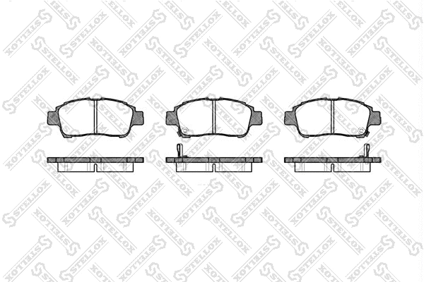 Brake Pad Set, disc brake (723 002-SX)