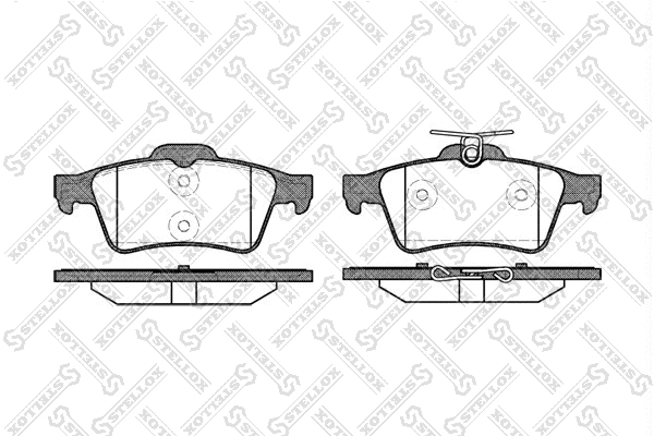 Brake Pad Set, disc brake (853 020-SX)