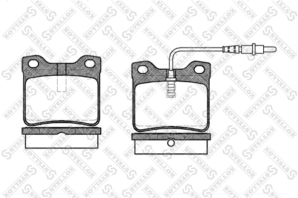 Brake Pad Set, disc brake (332 002-SX)