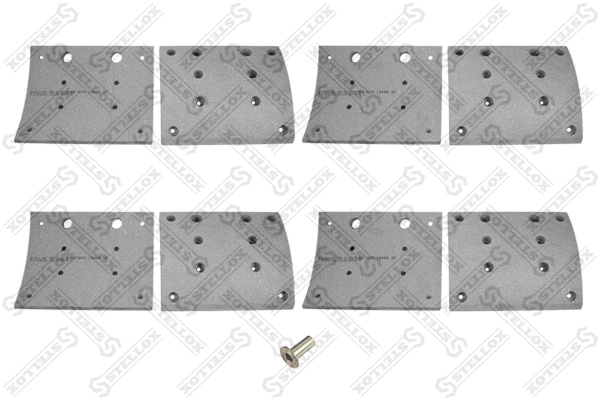 Brake Lining Kit, drum brake (85-01012-SX)
