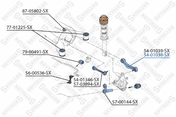 Control/Trailing Arm, wheel suspension