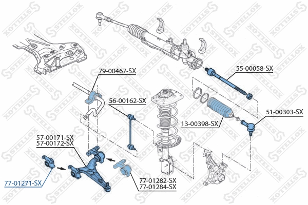 Mounting, control/trailing arm