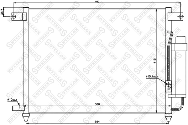 Condenser, air conditioning (10-45079-SX)