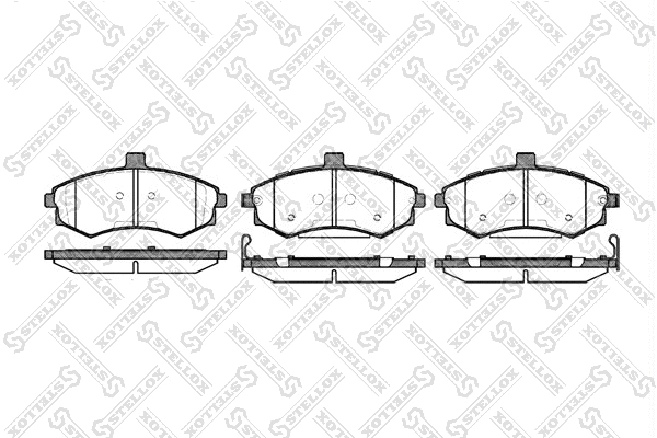 Brake Pad Set, disc brake (904 002B-SX)