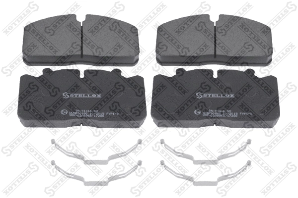 Brake Pad Set, disc brake (85-01416-SX)