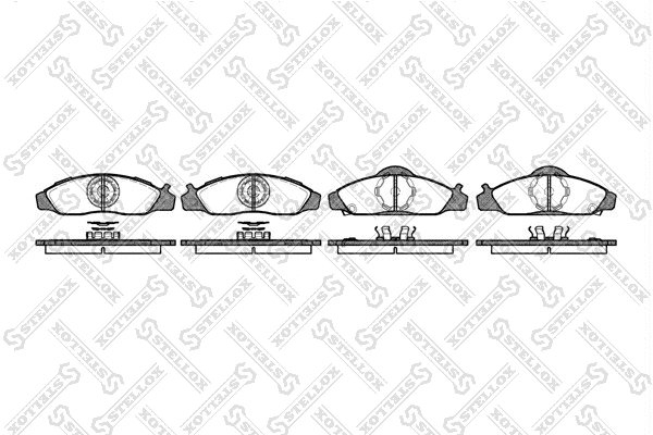 Brake Pad Set, disc brake (635 012-SX)