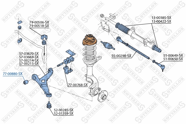 Mounting, control/trailing arm