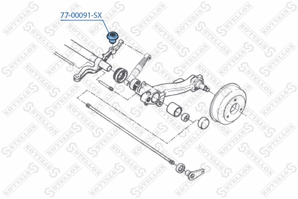 Mounting, control/trailing arm (77-00091-SX)