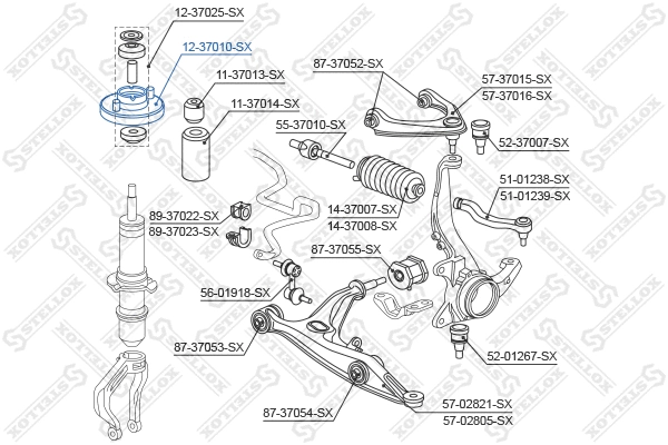 Suspension Strut Support Mount