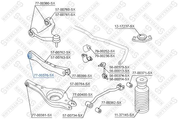 Mounting, control/trailing arm