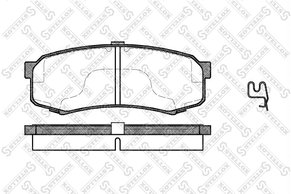 Brake Pad Set, disc brake (424 004B-SX)