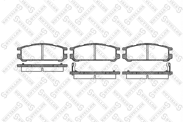 Brake Pad Set, disc brake (353 002-SX)