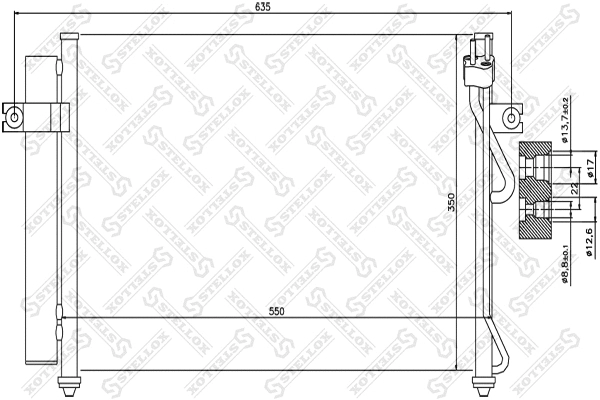Condenser, air conditioning (10-45028-SX)