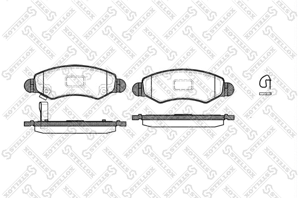 Brake Pad Set, disc brake (713 021-SX)