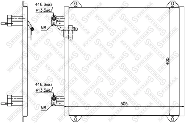 Condenser, air conditioning (10-45396-SX)