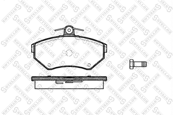 Brake Pad Set, disc brake (642 010B-SX)