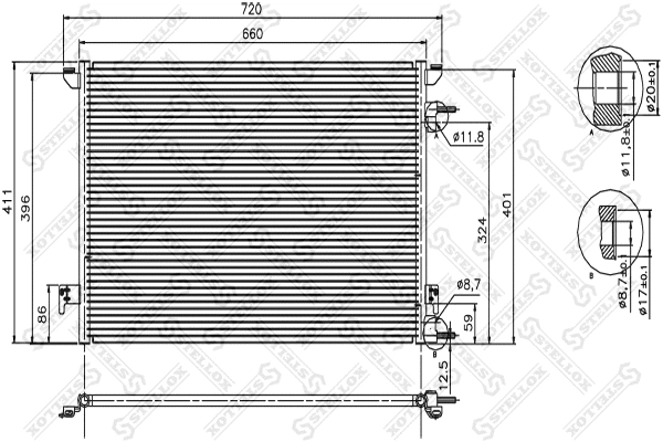 Condenser, air conditioning (10-45210-SX)
