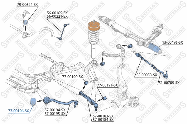 Mounting, control/trailing arm