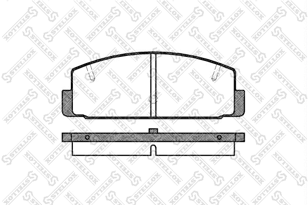 Brake Pad Set, disc brake (190 020-SX)