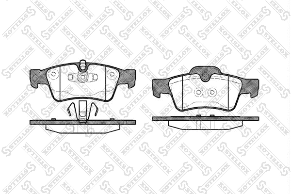 Brake Pad Set, disc brake (002 017-SX)