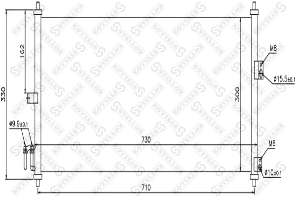 Condenser, air conditioning (10-45170-SX)