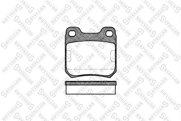 Brake Pad Set, disc brake (250 000-SX)