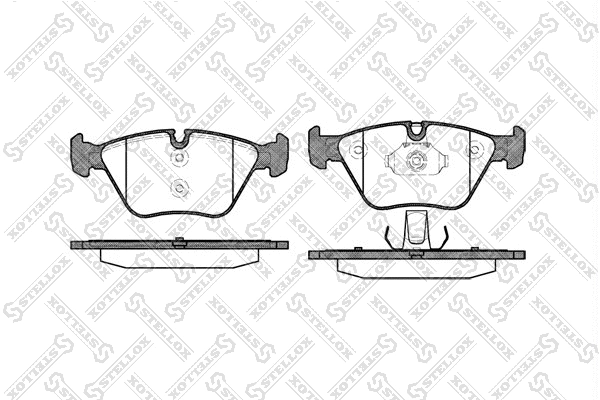 Brake Pad Set, disc brake (974 000B-SX)
