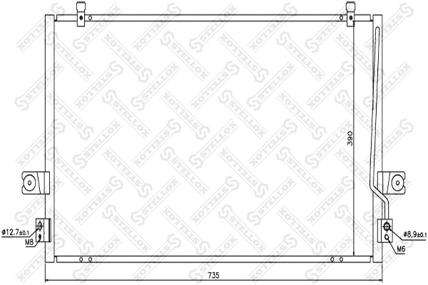Condenser, air conditioning (10-45354-SX)