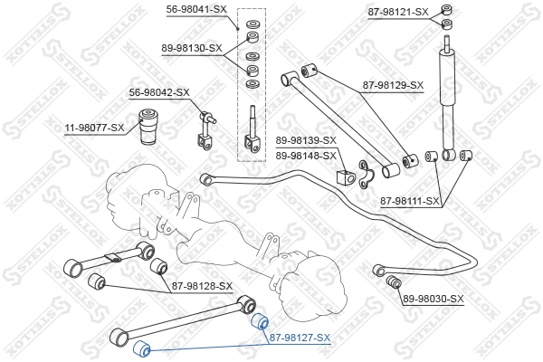Mounting, control/trailing arm