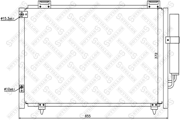 Condenser, air conditioning (10-45153-SX)