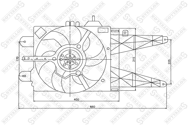 Fan, engine cooling (29-99311-SX)