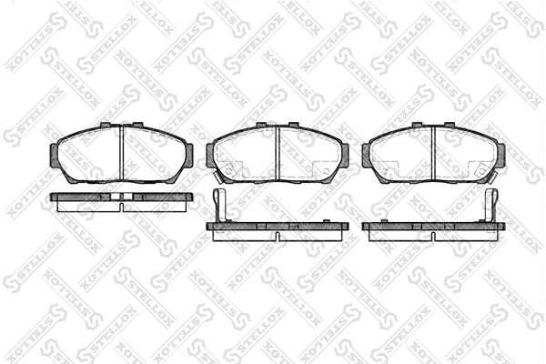 Brake Pad Set, disc brake (475 002B-SX)