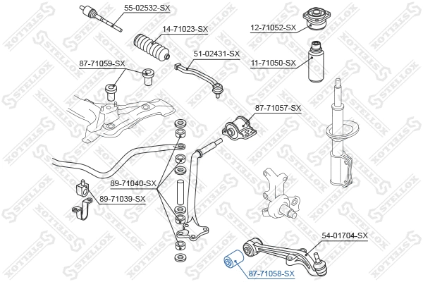 Mounting, control/trailing arm