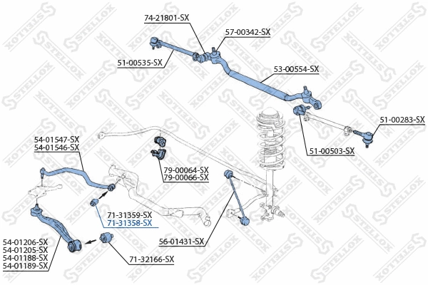 Mounting, control/trailing arm