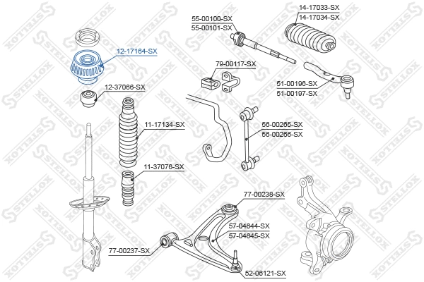 Suspension Strut Support Mount