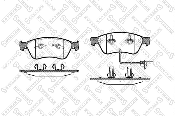 Brake Pad Set, disc brake (1067 002-SX)