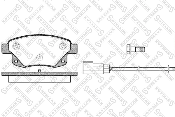 Brake Pad Set, disc brake (1263 002-SX)
