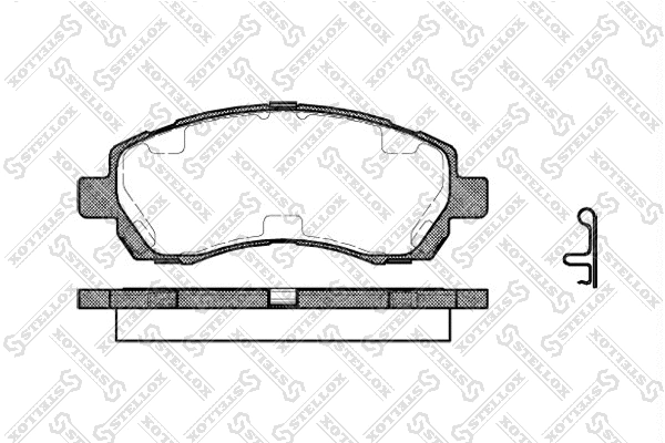 Brake Pad Set, disc brake (658 002B-SX)