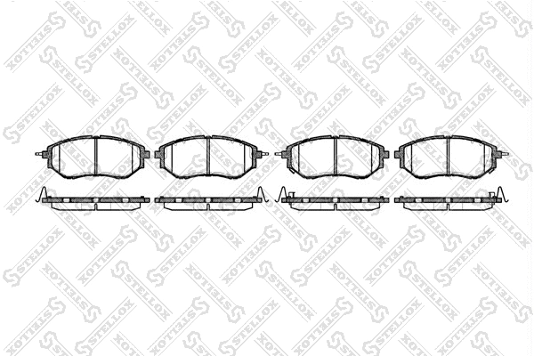Brake Pad Set, disc brake (1148 002-SX)