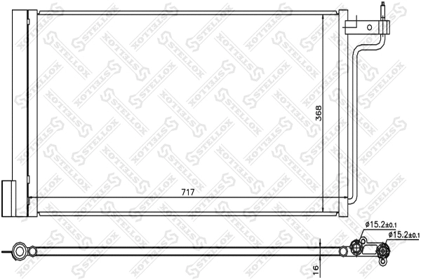Condenser, air conditioning (10-45739-SX)