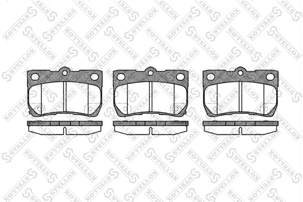 Brake Pad Set, disc brake (1192 002-SX)