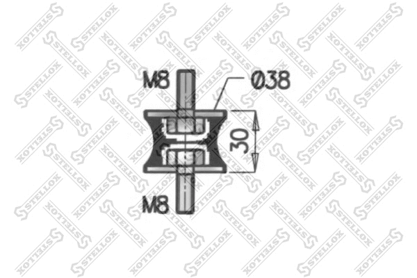Rubber Buffer, muffler (82-04418-SX)