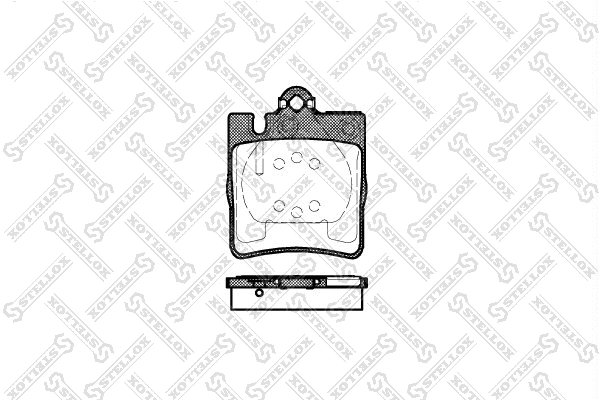 Brake Pad Set, disc brake (720 000B-SX)