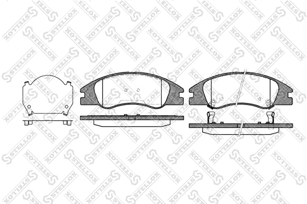 Brake Pad Set, disc brake (145 002-SX)