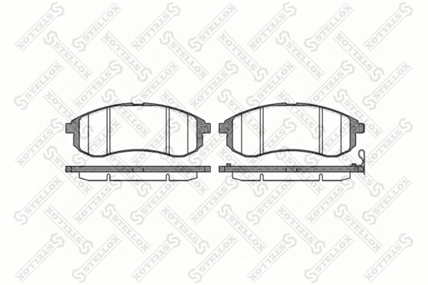 Brake Pad Set, disc brake (1140 001-SX)
