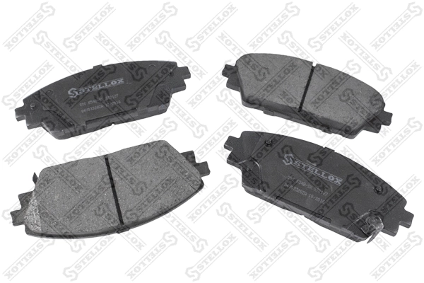 Brake Pad Set, disc brake (000 654B-SX)